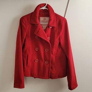 Red wool Abercrombie & Fitch jacket